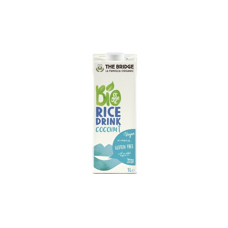Ekologiczny napój, mleko ryżowo - kokosowe, bez glutenu, 1l, The Bridge