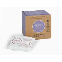 Podpaski higieniczne na dzień, certyfikowane, 100% organic, bawełna organiczna, bez chloru, 10szt. Ginger Organic
