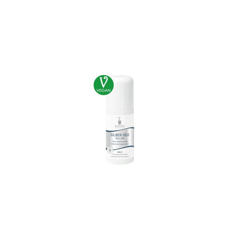 Dezodorant z mikrosrebrem, roll-on INTENSIV dynamic No.41, ziołowo-drzewny zapach, Certyfikat BDIH, 50 ml, BIOTURM