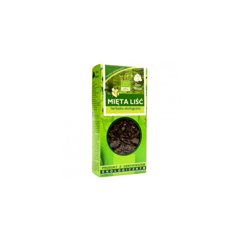 Mięta liść, eko, herbatka ekologiczna, 25 g, Dary natury
