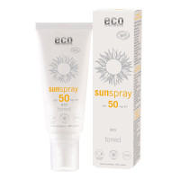 Spray na słońce z Q10, Tonowany, SPF 50, z granatem i olejem z pestek maliny, 100 ml, Eco Cosmetics