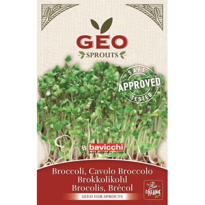 Brokuły - nasiona na kiełki GEO, certyfikowane, 13g, Bavicchi (VCB0503)