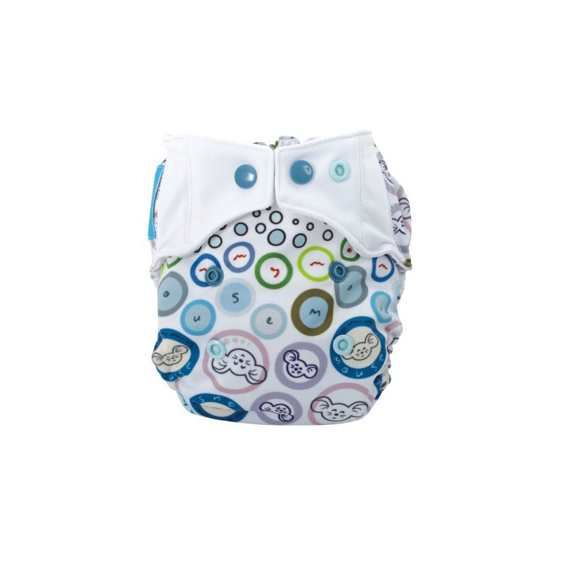 Pieluszka AIO (All-In-One), BUBBLE GUM, newborn, od 3,8 kg do 7 kg, MOMMY MOUSE