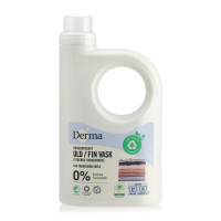 Skoncentrowany, płyn do prania, do wełny i delikatnych tkanin, certyfikowany, dla alergików i niemowląt, 945 ml. Derma
