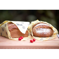Ekologiczne woskowijki do przechowywania żywności, Bread Pack 2 szt. (Kropki: L, XL), BeePack
