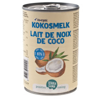 Napój kokosowy BIO w puszce, bez gumy guar, 22% tłuszczu, 400 ml, Terrasana