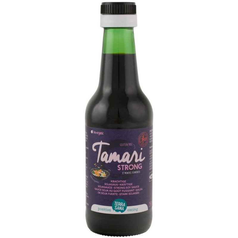 Sos sojowy mocny  Tamari BIO, bezglutenowy, 250 ml, Terrasana