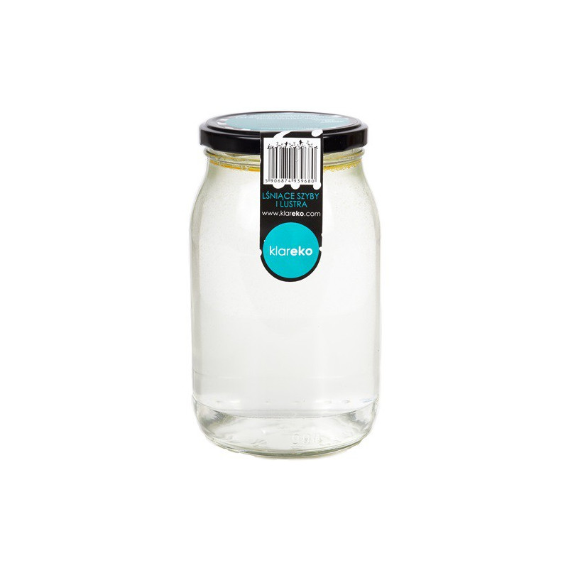 Płyn Lśniące szyby i lustra, w słoiku, Grejpfrut z miętą, Zero Waste, 900 ml, Klareko