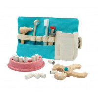 Drewniany zestaw dla małego dentysty, gabinet dentystyczny, PlanToys