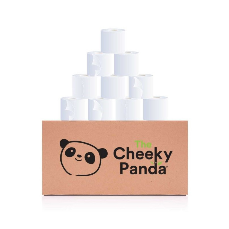 Bambusowy papier toaletowy trzywarstwowy, opakowanie PLASTIC FREE, 48 rolek, The Cheeky Panda