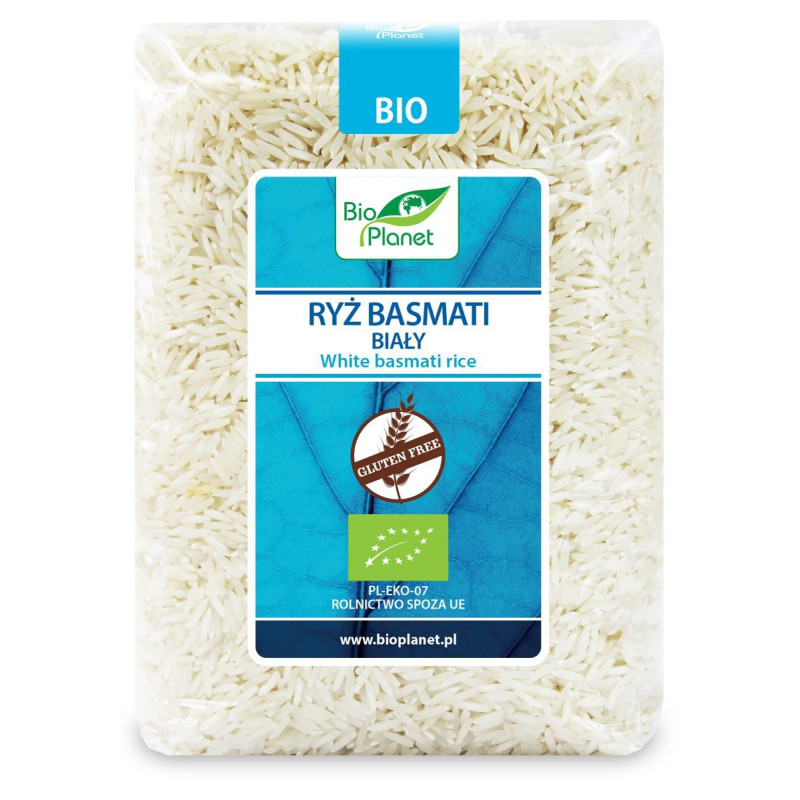 Ryż Basmati biały BIO, bezglutenowy, 1 kg, Bio Planet