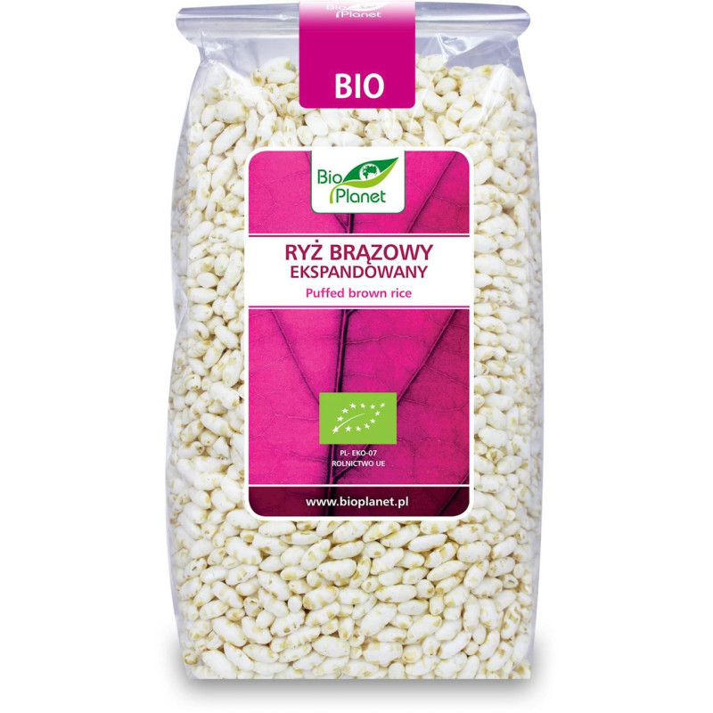 Ryż brązowy ekspandowany, BIO, 150 g, Bio Planet