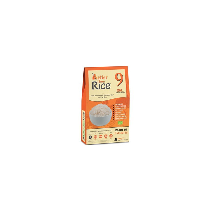 Makaron Konjac w kształcie ryżu, Bezglutenowy, BIO, 385 g, Better Than Foods