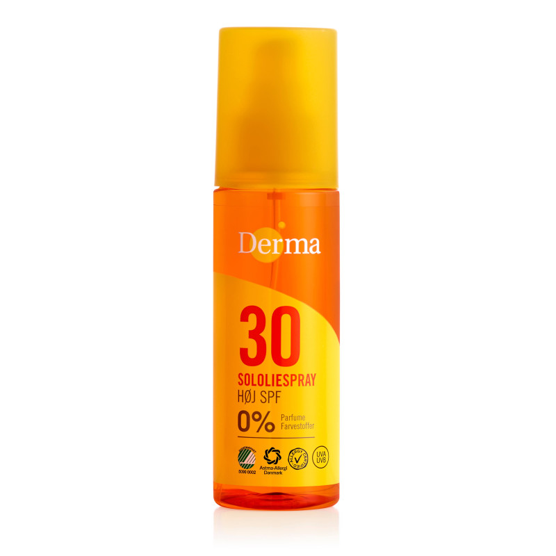 Olejek słoneczny SPF 30, hipoalergiczny, certyfikowany, 150 ml Derma Sun