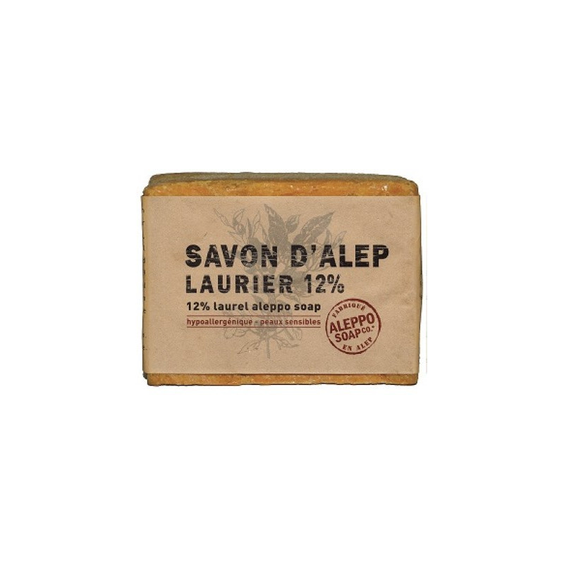 Mydło z Aleppo, 12% oleju laurowego, 78% oliwy z oliwek, 200 g, Aleppo Soap Co.