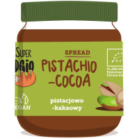 Krem pistacjowo-kakaowy BIO, bez glutenu, 190 g, Super Fudgio