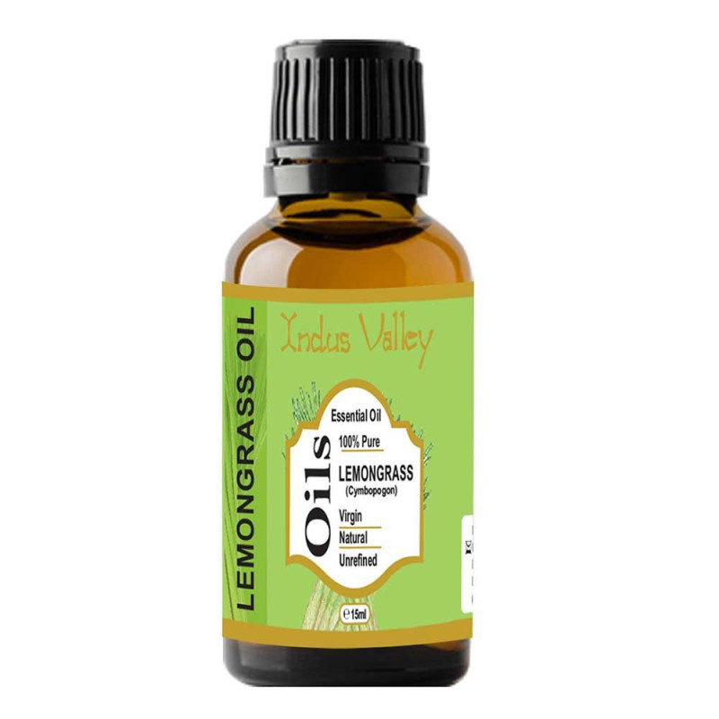 Naturalny olejek eteryczny lemongrassowy, 15 ml, Indus Valley