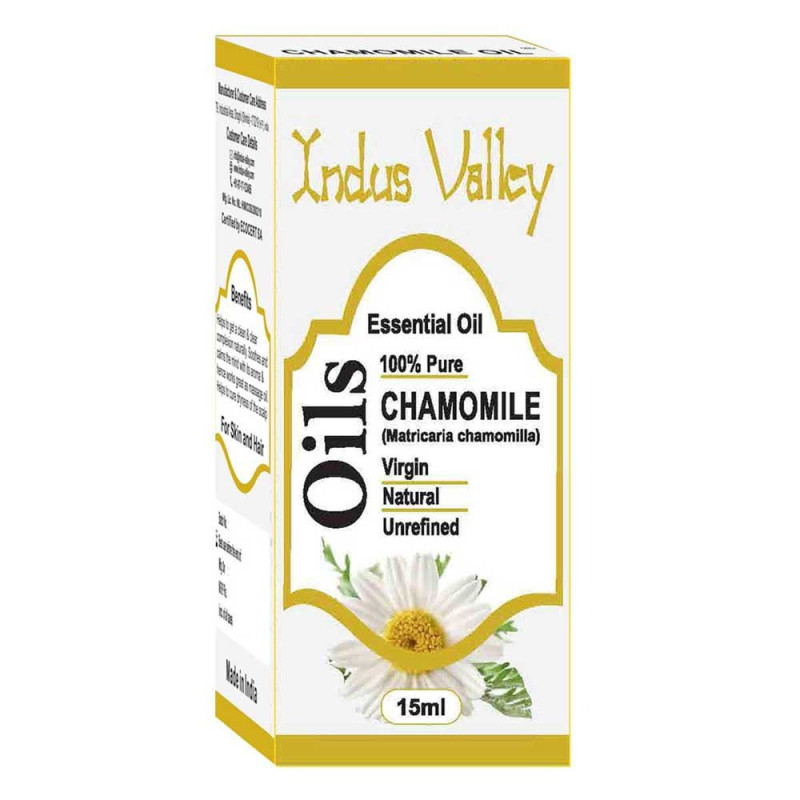 Naturalny olejek eteryczny, rumiankowy, 15 ml, Indus Valley