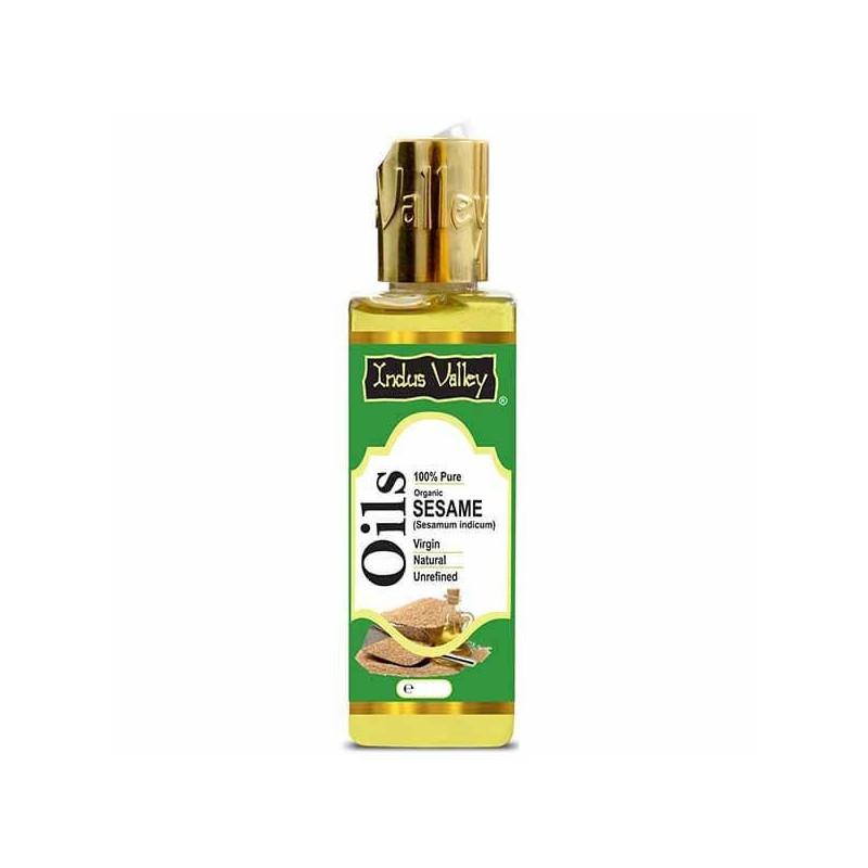 Olej sezamowy, organiczny, nierafinowany, 100 ml, Indus Valley