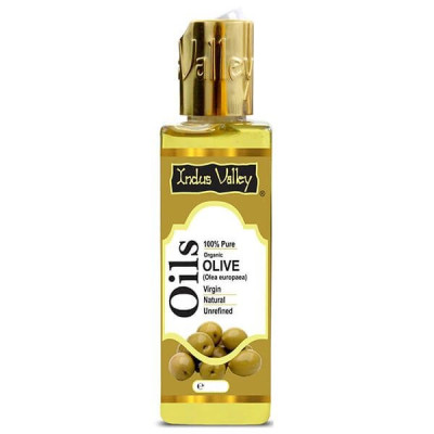 Olej z oliwek, organiczny, nierafinowany, 200 ml, Indus Valley