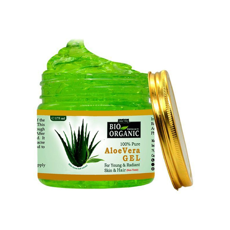 Żel aloesowy Aloe Vera, bio organic, do skóry i włosów, 175 ml, Indus Valley