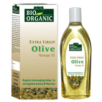 Olej z oliwek z dodatkiem innych olejów, do włosów, skóry i masażu, Bio Organic, 200 ml, Indus Valley