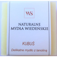 Naturalne mydło wiedeńskie, bezzapachowe z lanoliną, oryginalna receptura, polska produkcja! Kubuś, 110 g