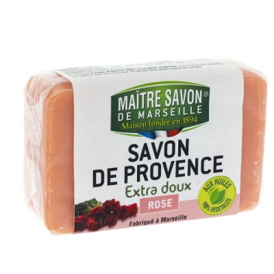 Mydło prowansalskie, RÓŻA, 100 g, Maitre Savon de Marseille