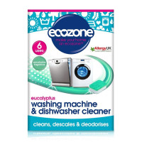 Tabletki do odkamieniania oraz czyszczenia pralek i zmywarek, Eukaliptus, 6 szt., Ecozone