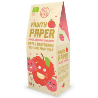 Bio papier owocowy, jabłko i malina, RAW, 25g, Diet-Food