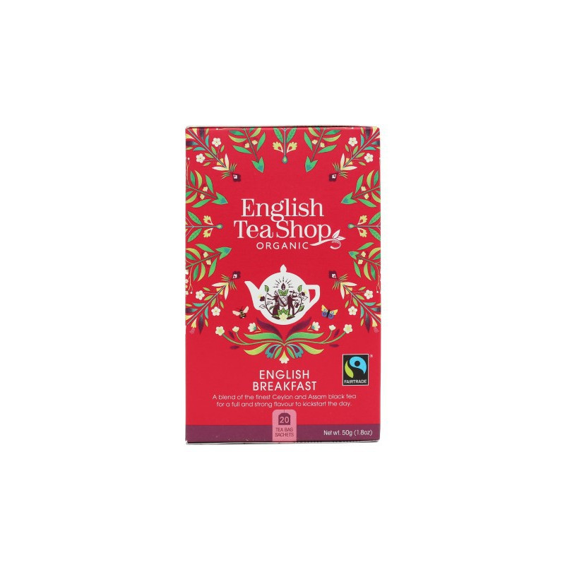 Ekologiczna herbata, English Breakfast, 20 x 2,5g, English Tea Shop