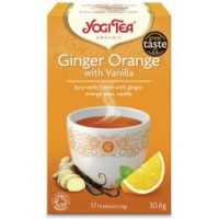 Herbata imbirowo-pomarańczowa z wanilią GINGER ORANGE WITH VANILLA, 17x1,8g, Yogi Tea