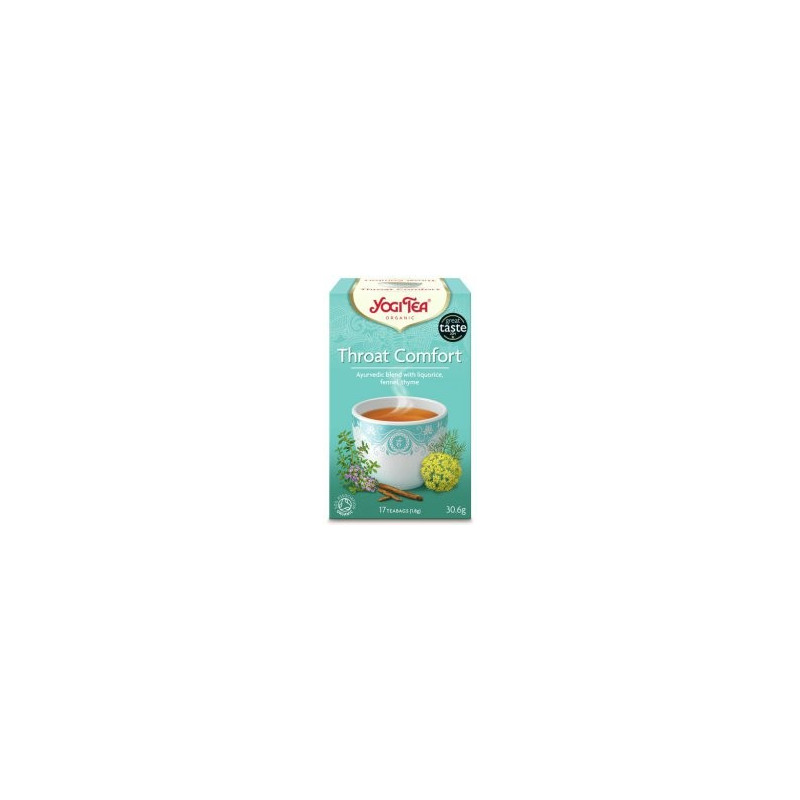 Herbata na podrażnione gardło THROAT COMFORT, 17x1,9g, Yogi Tea