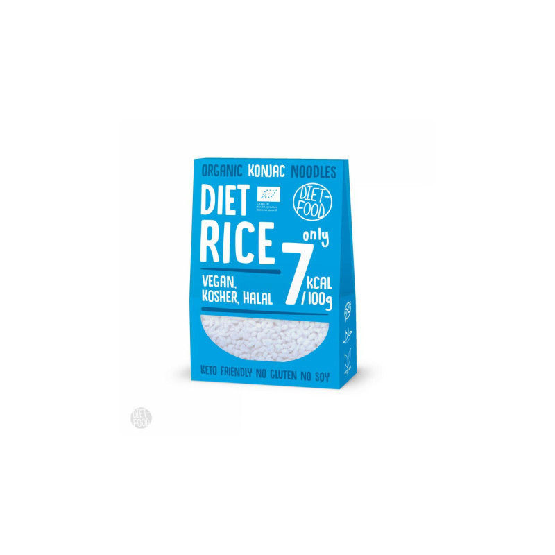 Makaron Shirataki konjac - Ryż, BIO, 300 g, Diet-Food