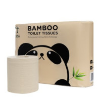 Papier toaletowy bambusowy, 6 rolek, 3-warstwowy, Zuzii