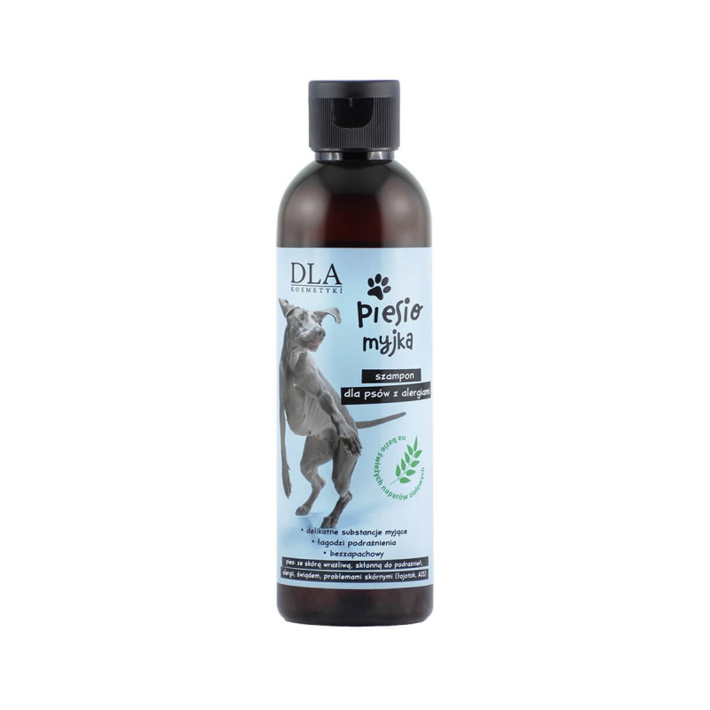 Naturalny szampon dla psów o białej sierści, PIESIOMYJKA, 200 g, Kosmetyki DLA