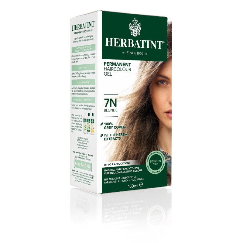 Farba do włosów BLOND , Seria Naturalna, 7 N, Herbatint, 135 ml