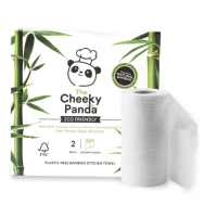 Bambusowe ręczniki kuchenne, 2 rolki, The Cheeky Panda