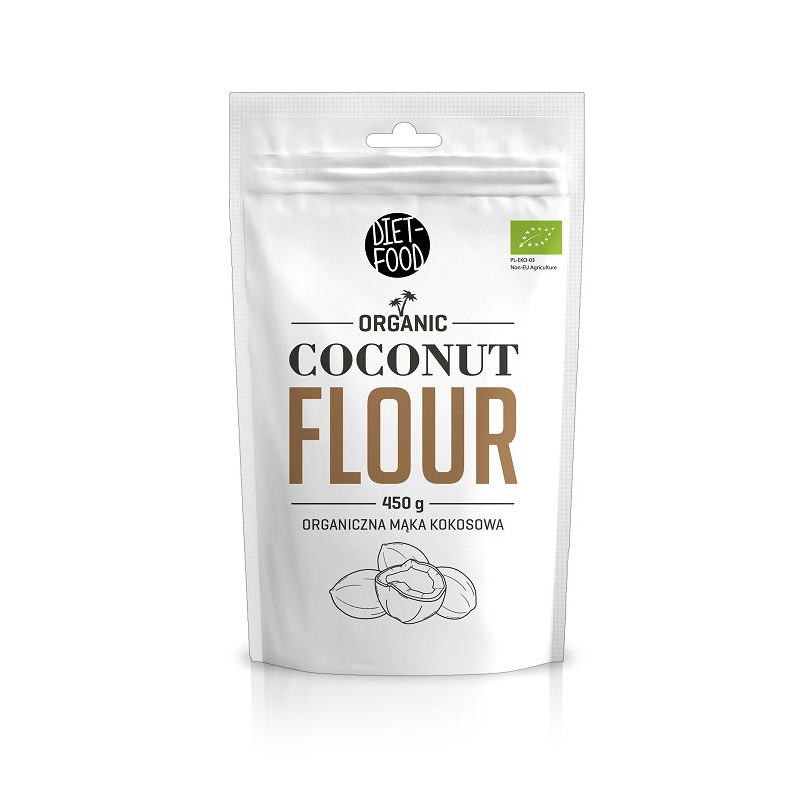 Mąka Kokosowa, BIO, 450 g, Diet-Food