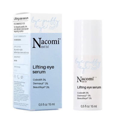 Liftingujące serum pod oczy, Cobiolift 3%, 15 ml, Nacomi Next Level