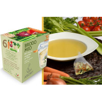 Bulion warzywny BRODO MIO, herbata bulionowa, organiczna, piramidki 8x4g, AROMY
