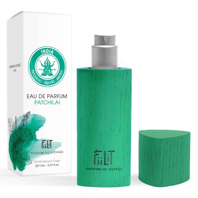 Ekskluzywna ekologiczna woda perfumowana, zapach: India - Patchilai, Gwarancja satysfakcji! 11 ml, Cosmos Natural, FiiLiT