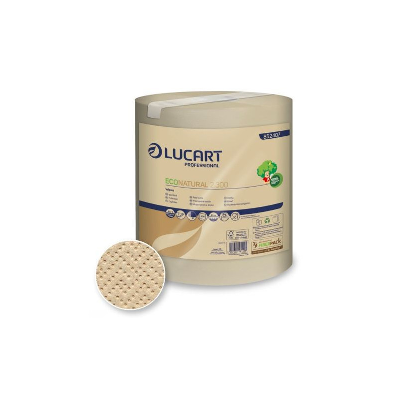 Ręcznik papierowy MINI EcoNatural 2.300, 2 warstwy, 6 rolek, Lucart Professional