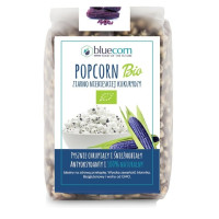 Ziarna popcornu z niebieskiej kukurydzy, bezglutenowe, BIO, 350 g, Bluecorn