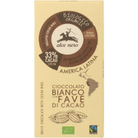 Czekolada biała z kawałkami kakao BIO, Fair Trade, 100 g, Alce Nero