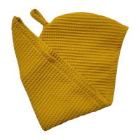 Turban bawełniany, ręcznik do włosów, UNIWERSALNY, Żółty, Wild Nature