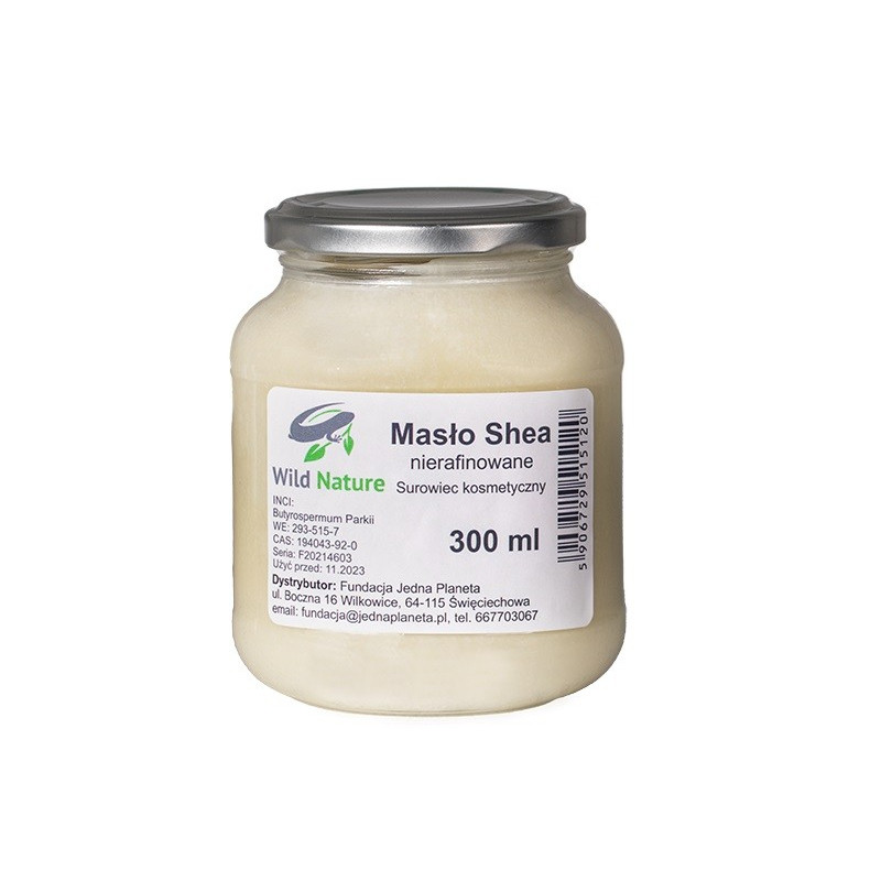 Masło Shea, nierafinowane, surowiec kosmetyczny, 300 ml, Wild Nature