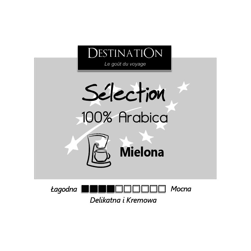 Kawa Selection Arabica, mielona, EKO, 250g, Destination