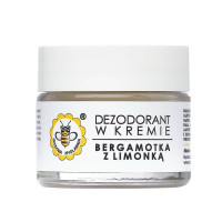 Dezodorant w kremie, BERGAMOTKA Z LIMONKĄ, 55g, Miodowa Mydlarnia