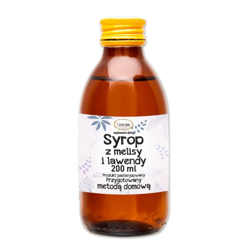 Syrop z melisy i lawendy, Suplement diety, 200 ml, Mir-Lek